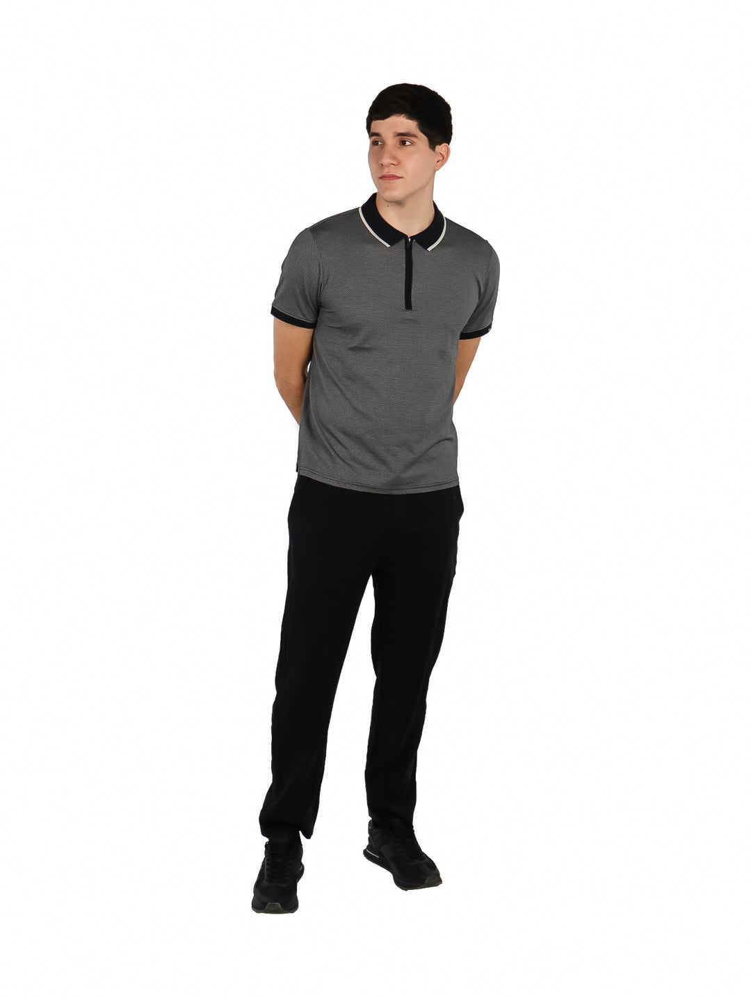 Playera Polo DKNY Gris para Hombre