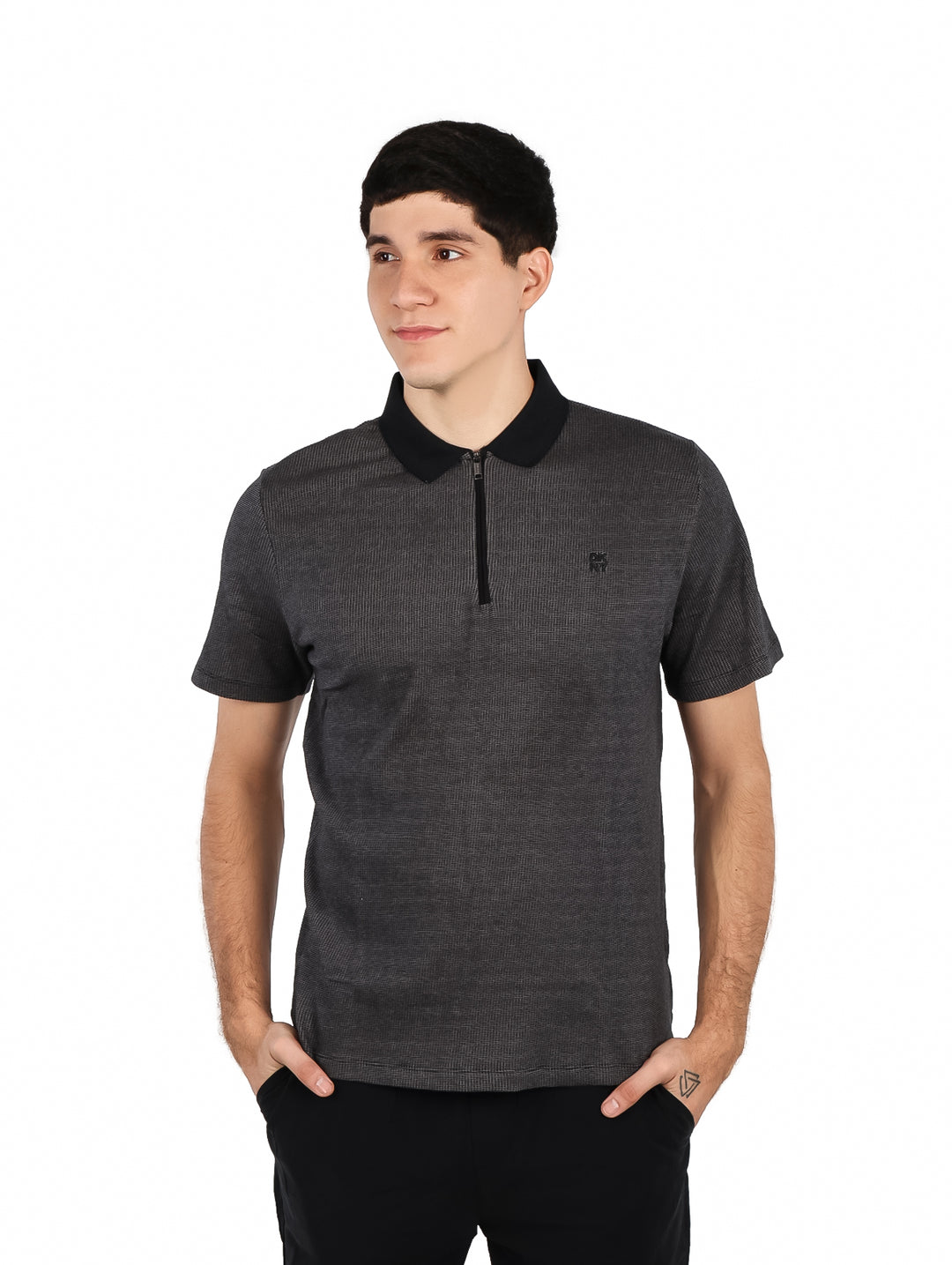Playera Polo DKNY Negro para Hombre