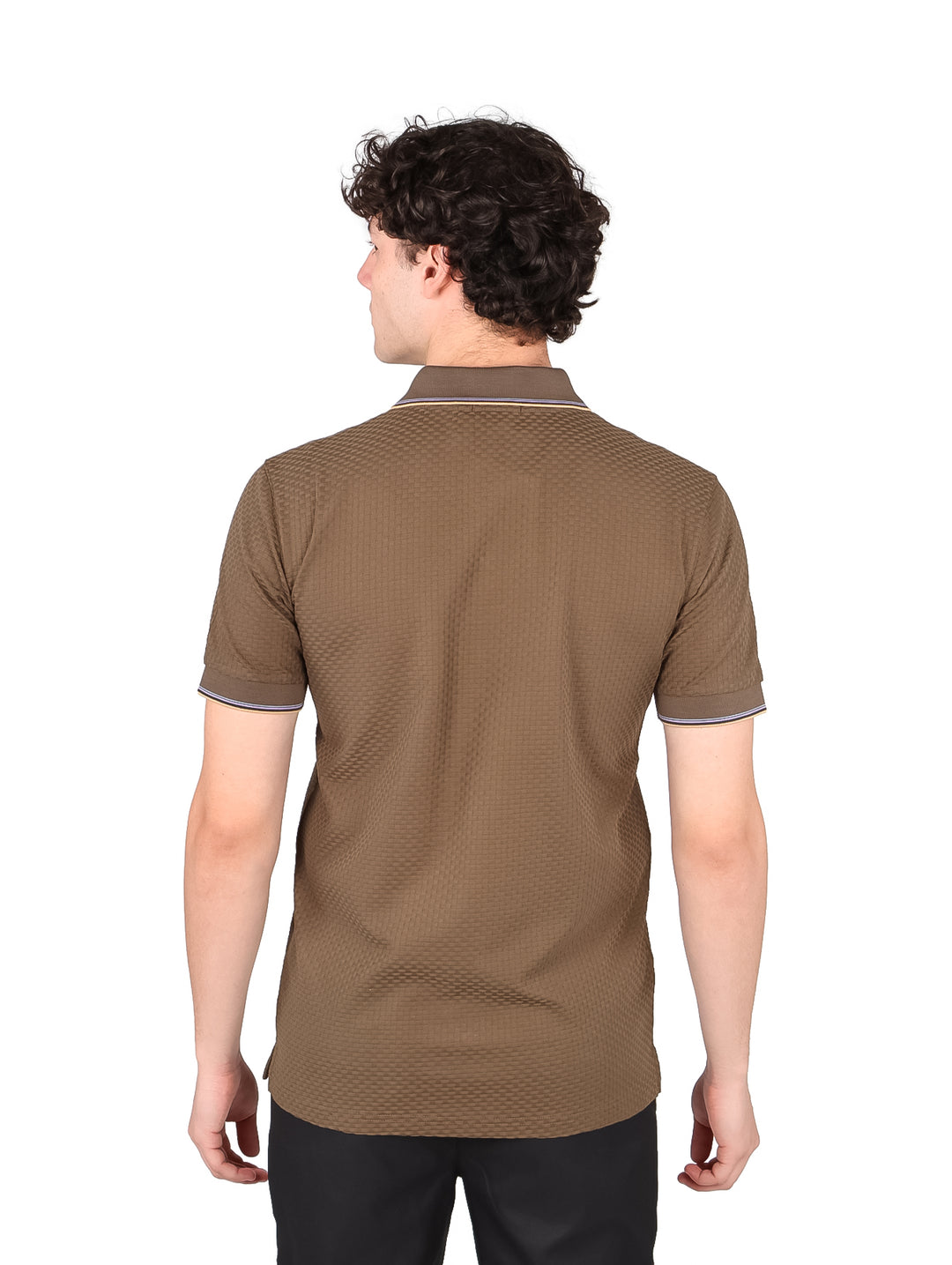 Playera Polo Carven Color Olivo para Hombre