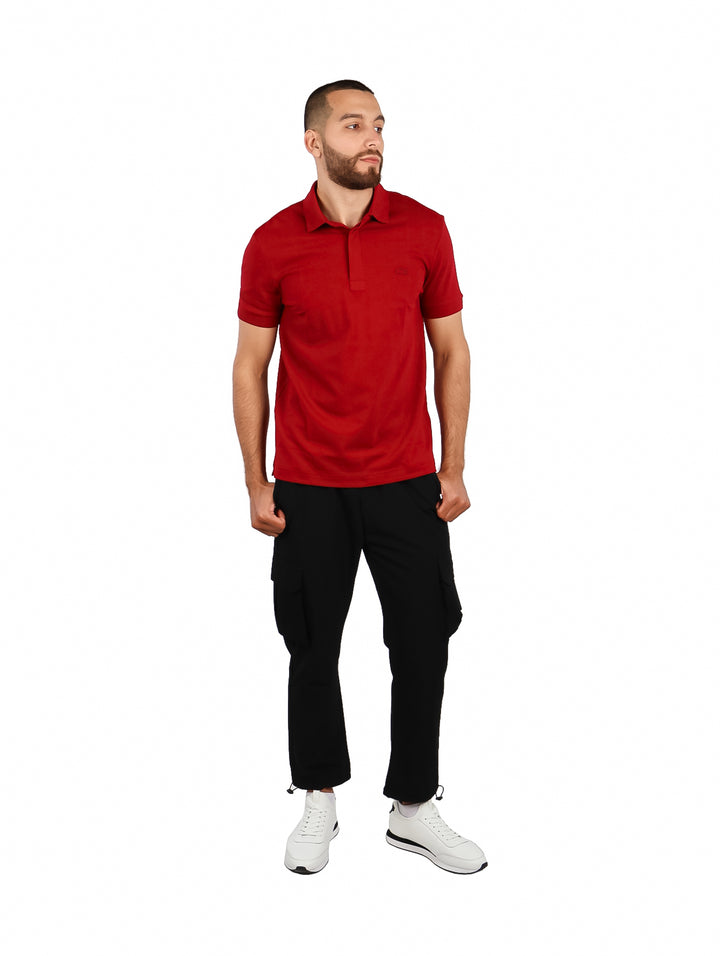 Playera Polo Lacoste Bordeaux para Hombre