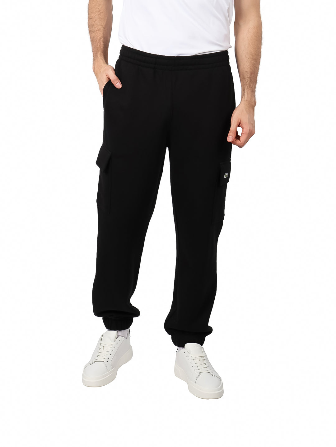 Pantalones Cargo Lacoste Negros para Hombre