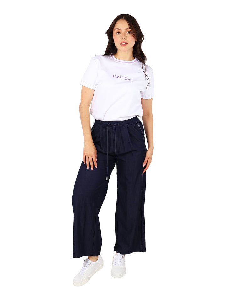 Pantalón Roze Denim Blue con Jareta para Mujer