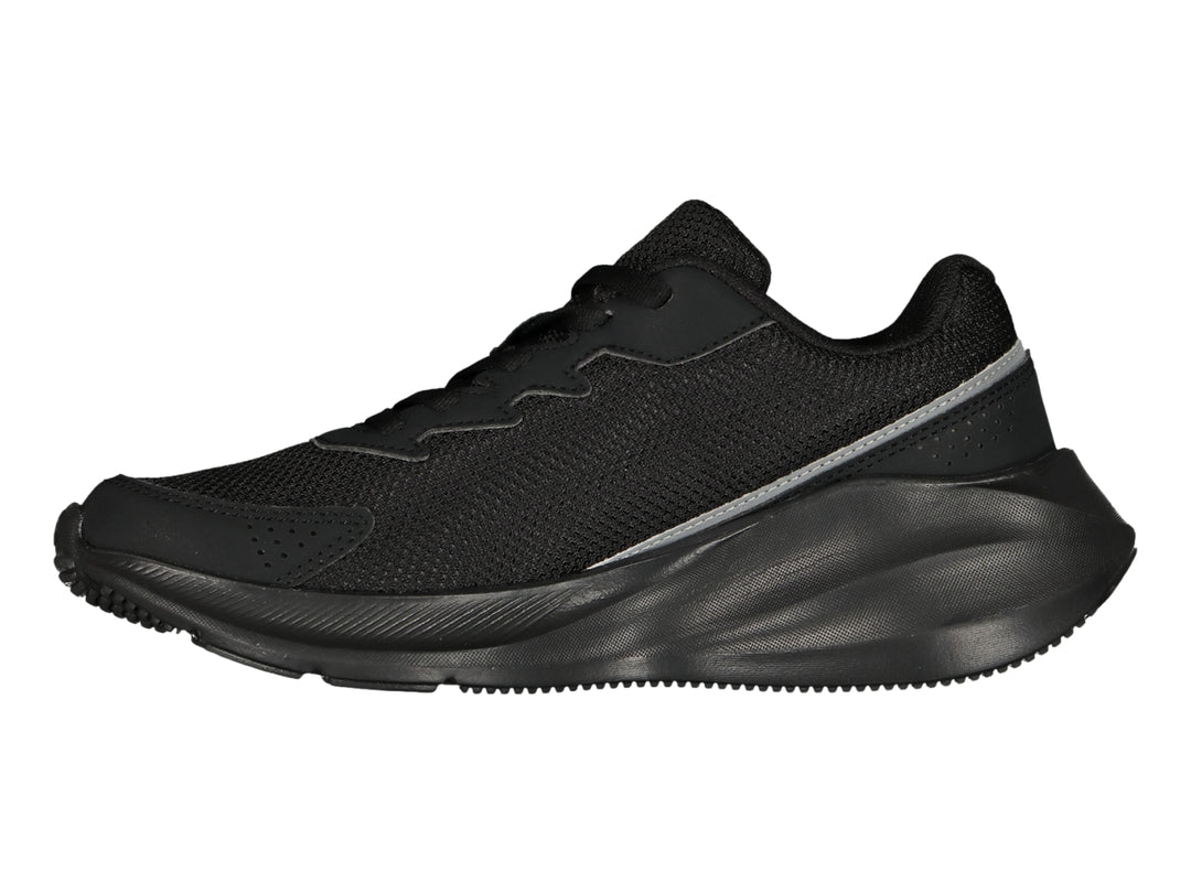 Tenis Charly color negro con detalles en gris, diseño deportivo y casual con suela robusta.