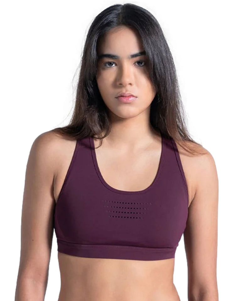 Top Deportivo Everlast Vino para Mujer