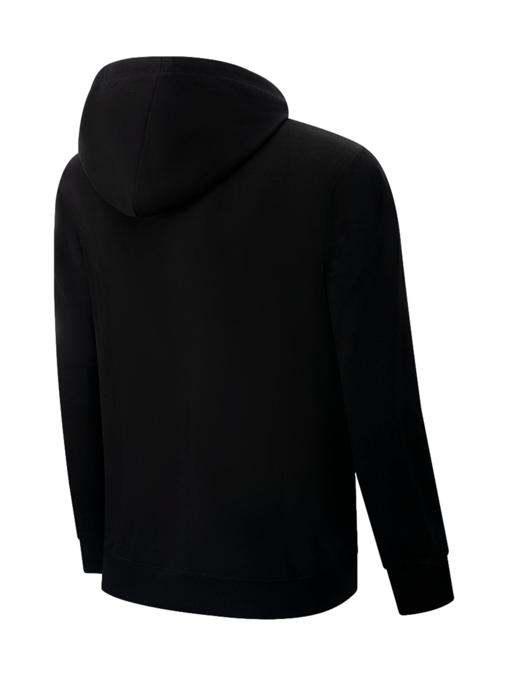 Sudadera negra con capucha y logotipo de la NBA en el centro.