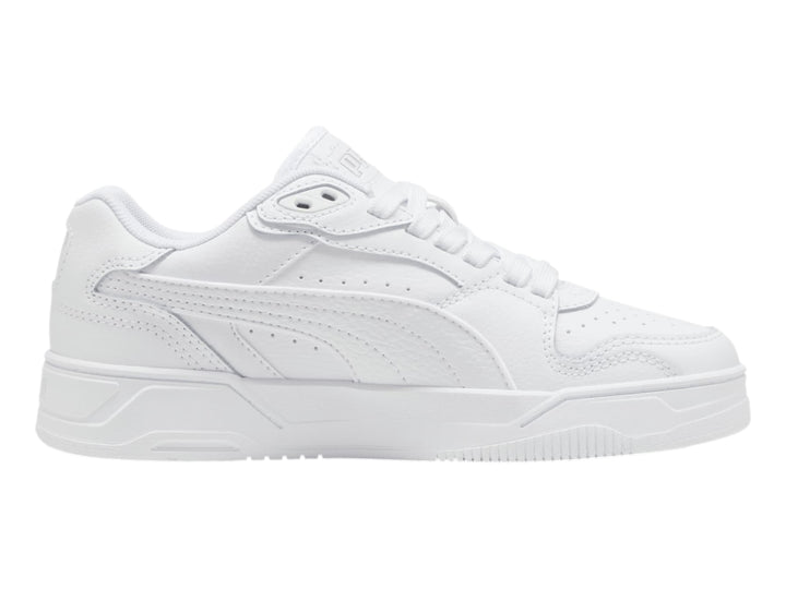 Tenis PUMA RBD Break Low Blanco y Gris para Niño