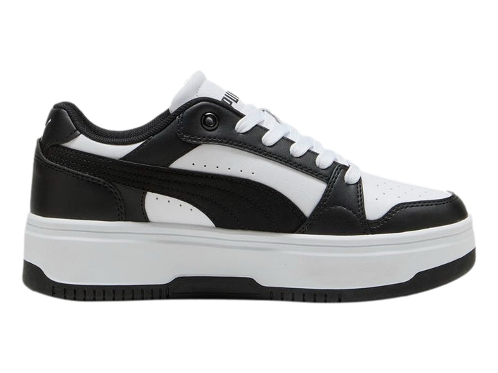 Tenis PUMA Rebound Femme Jr Blanco y Negro para Niño