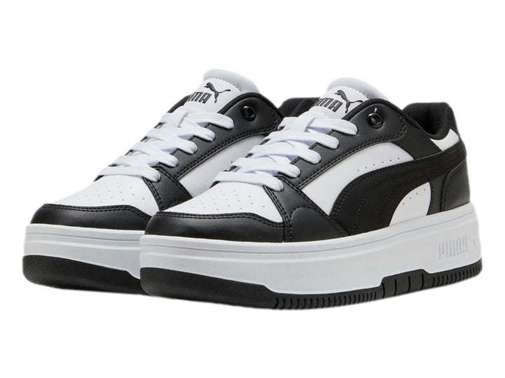 Tenis PUMA Rebound Femme Jr Blanco y Negro para Niño