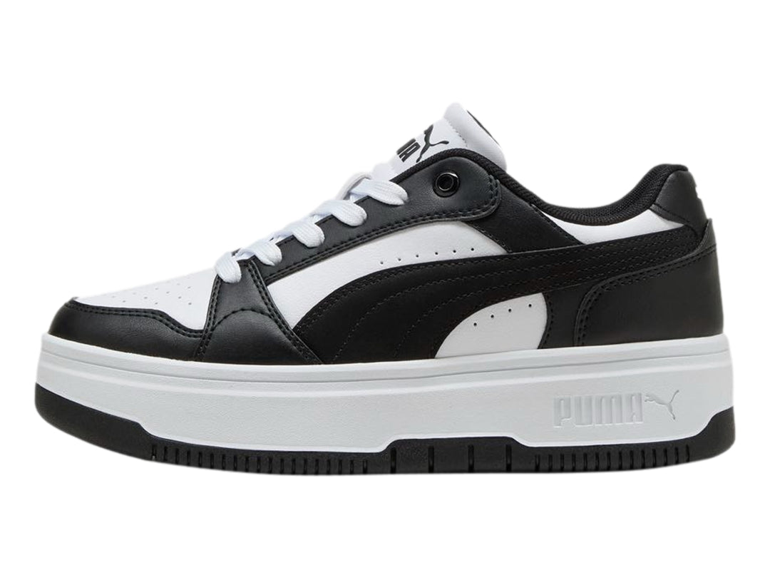 Tenis PUMA Rebound Femme Jr Blanco y Negro para Niño