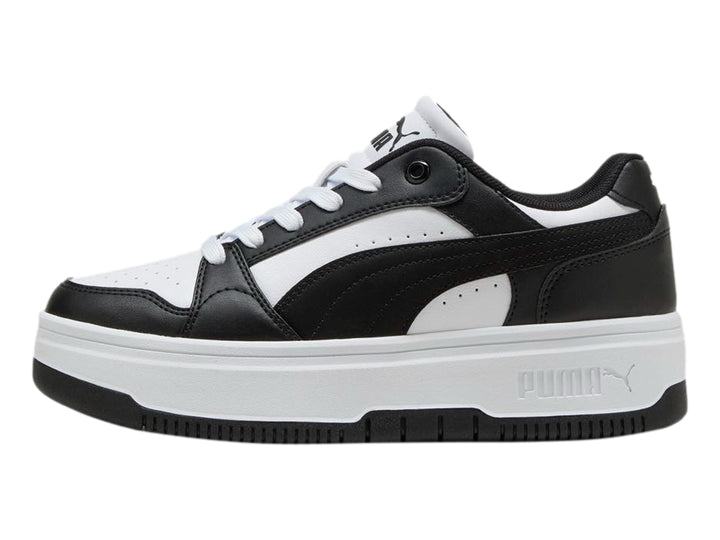 Tenis PUMA Rebound Femme Jr Blanco y Negro para Niño
