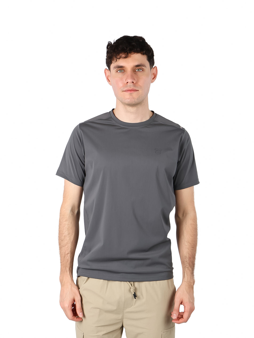 Playera UNGA Manga Corta Gris Oscuro para Hombre