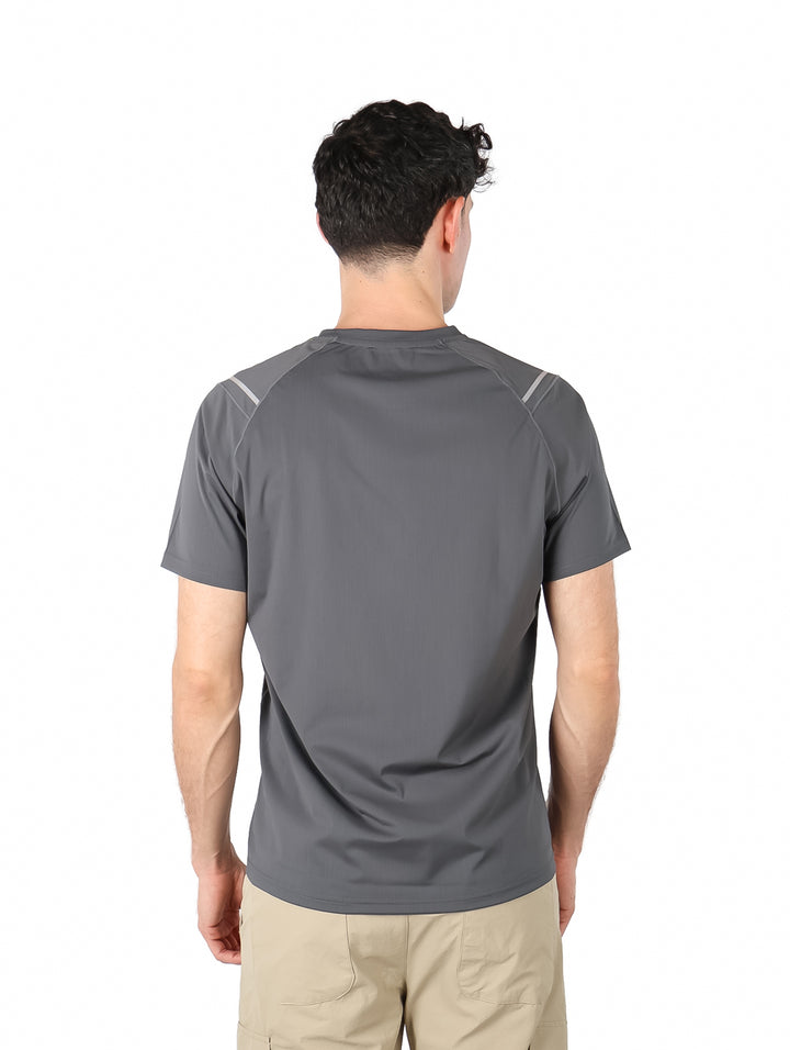 Playera UNGA Manga Corta Gris Oscuro para Hombre