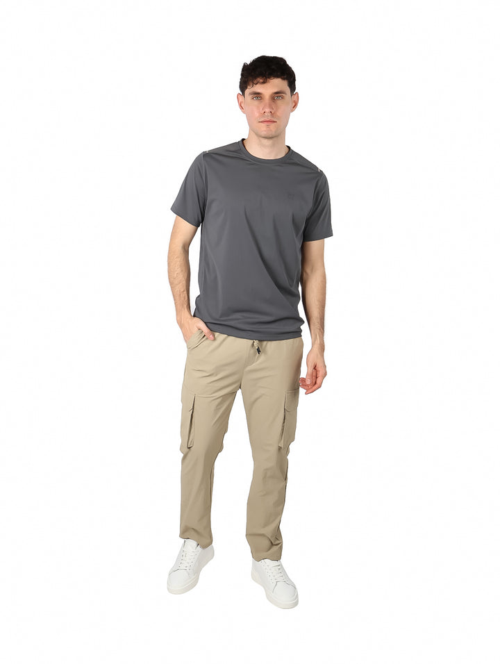 Playera UNGA Manga Corta Gris Oscuro para Hombre