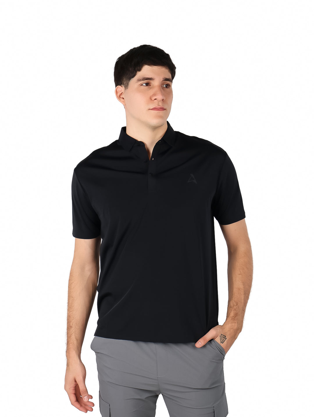Playera Polo ATOK Negro para Hombre