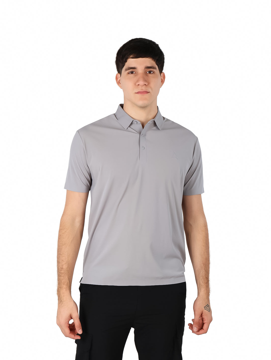 Playera Polo ATOK Gris para Hombre