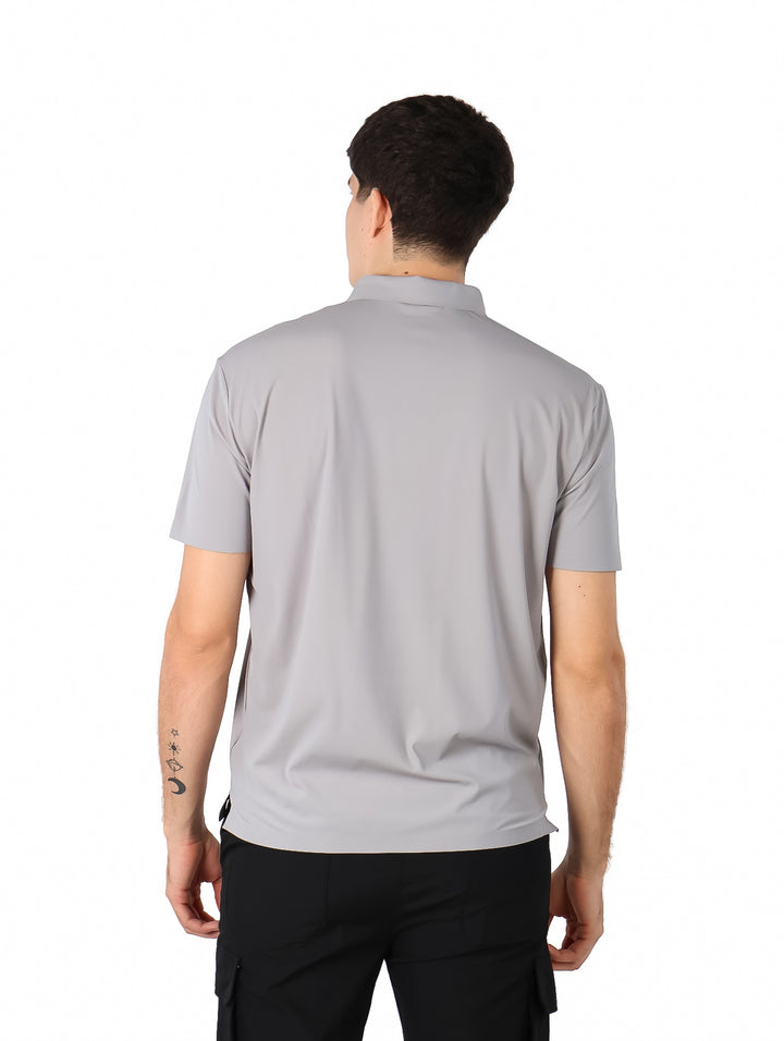 Playera Polo ATOK Gris para Hombre