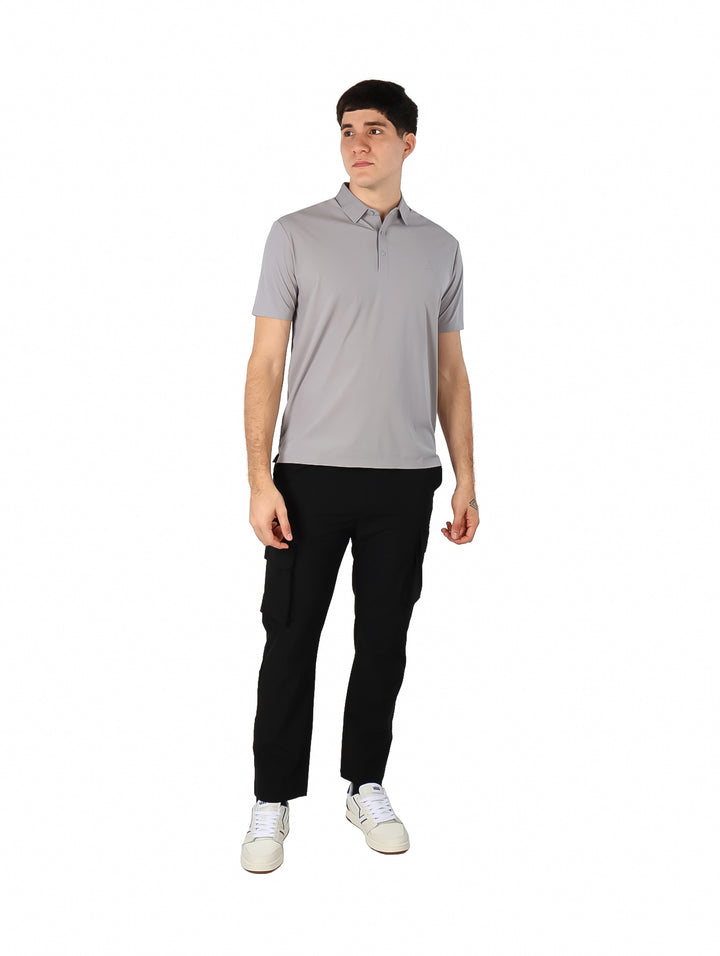 Playera Polo ATOK Gris para Hombre