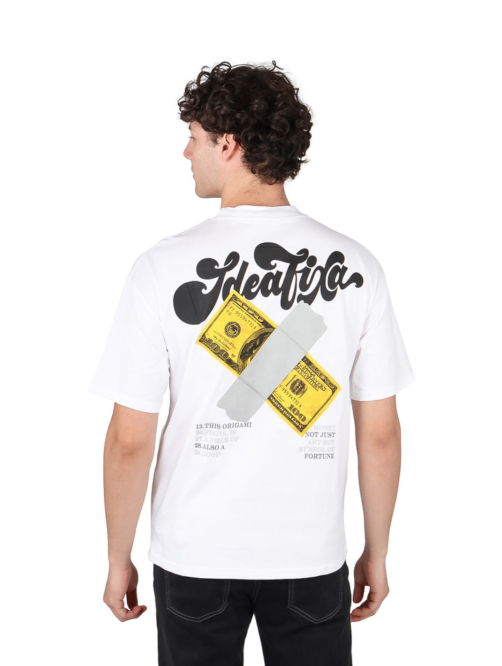 Playera Oversize Fimons Blanco para Hombre