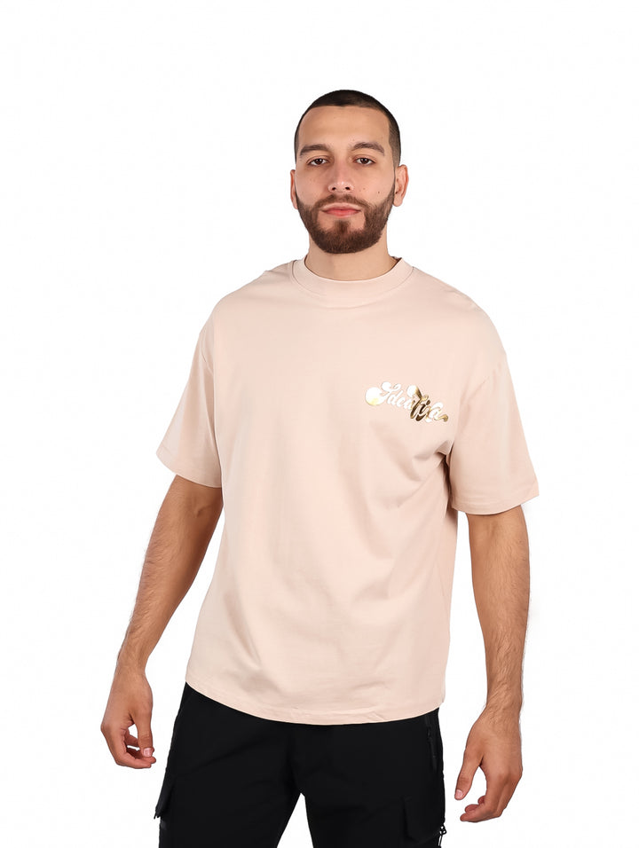 Playera FIMONS Oversize Beige para Hombre