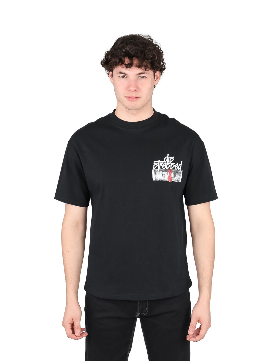 Playera FIMONS Oversize Negro para Hombre