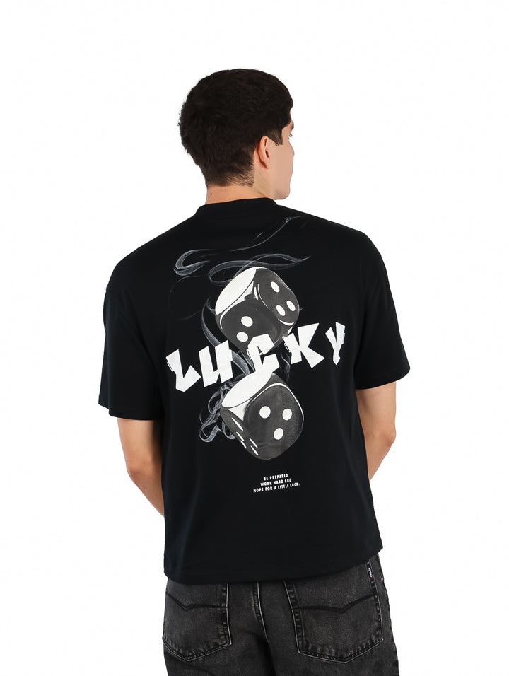 Playera Fimons Oversize Negro para Hombre