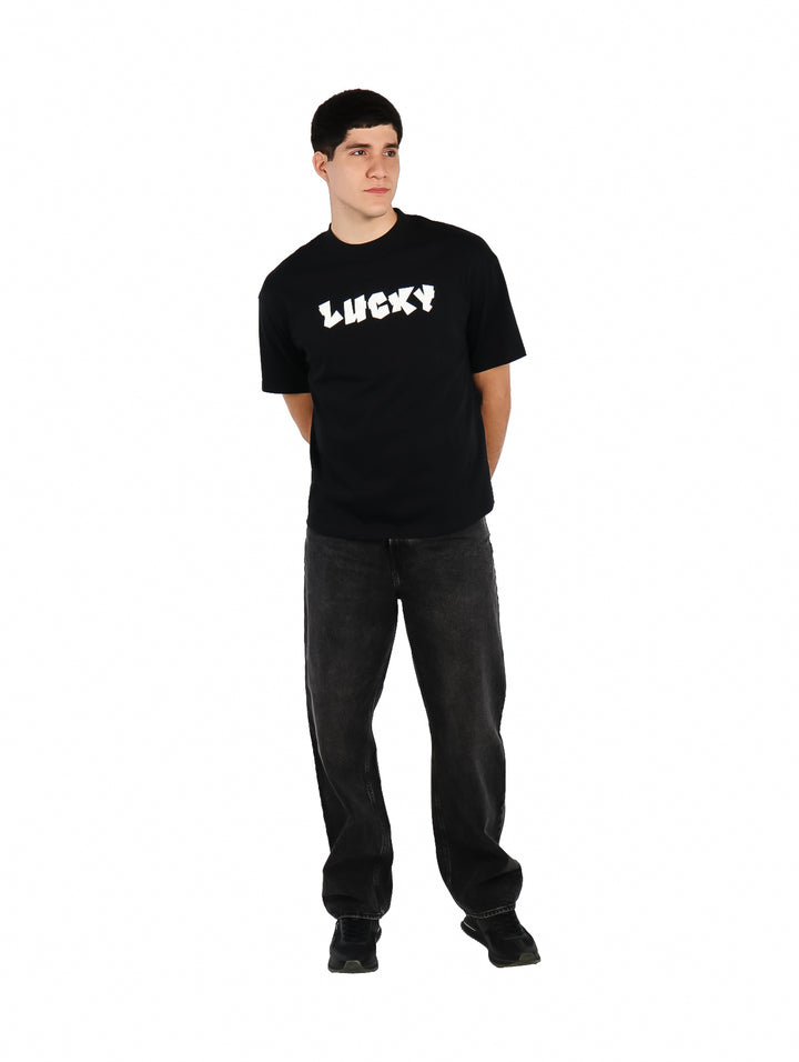 Playera Fimons Oversize Negro para Hombre