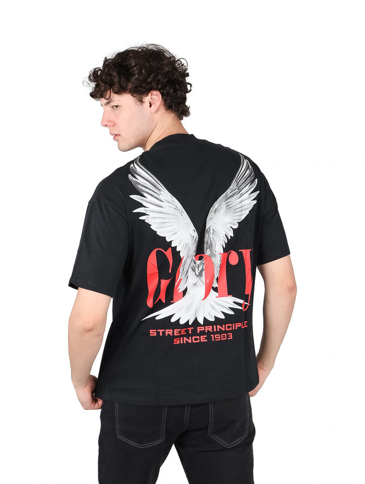 Playera FIMONS Oversize Negro para Hombre