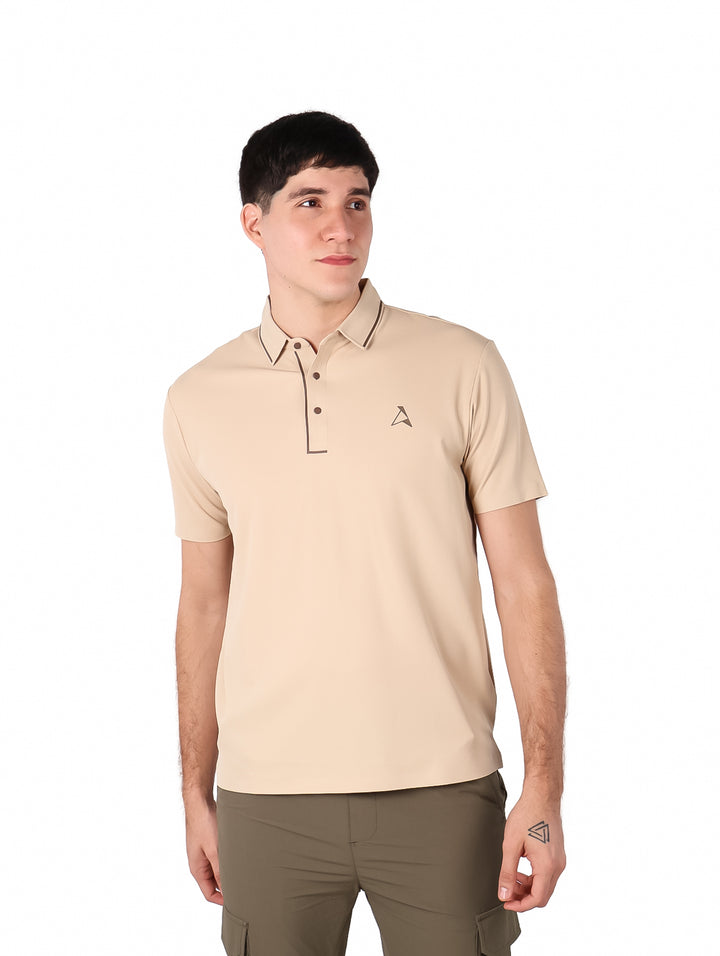 Playera Polo ATOK Color Kaki para Hombre