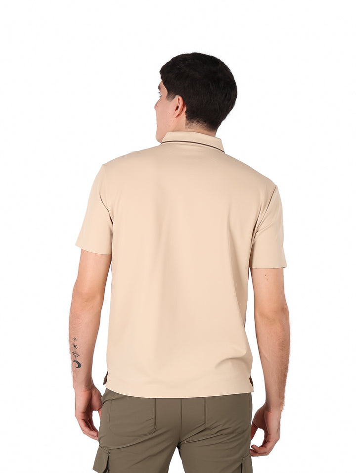 Playera Polo ATOK Color Kaki para Hombre