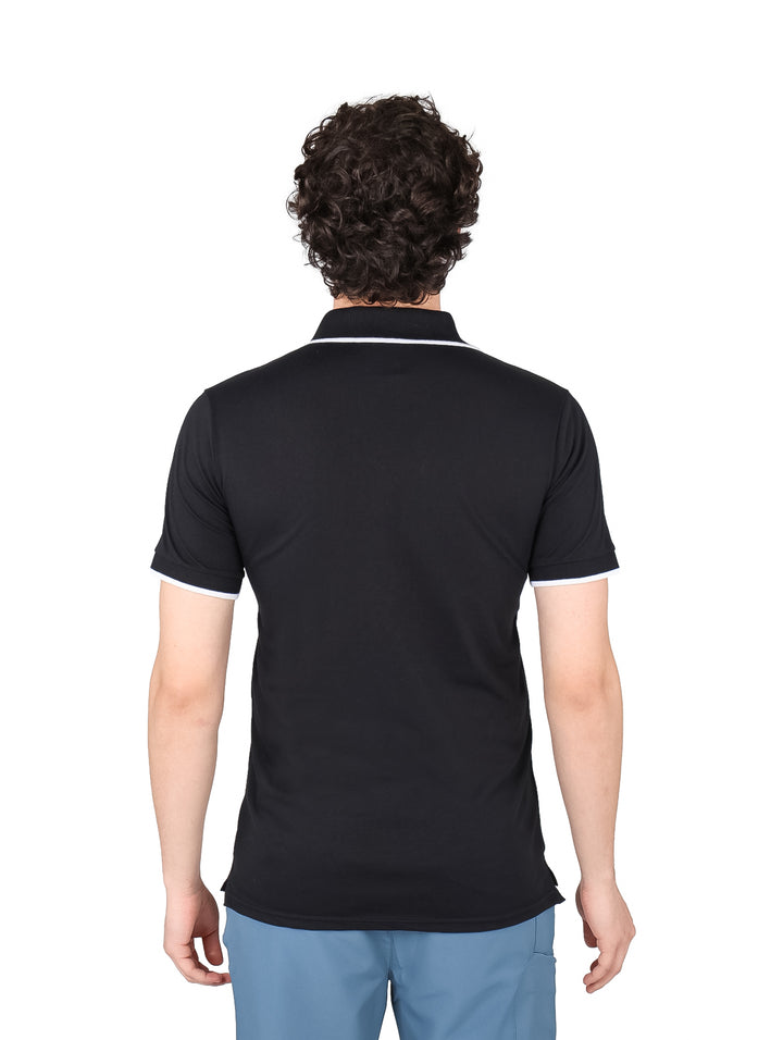 Playera Polo K-Swiss Negro para Hombre