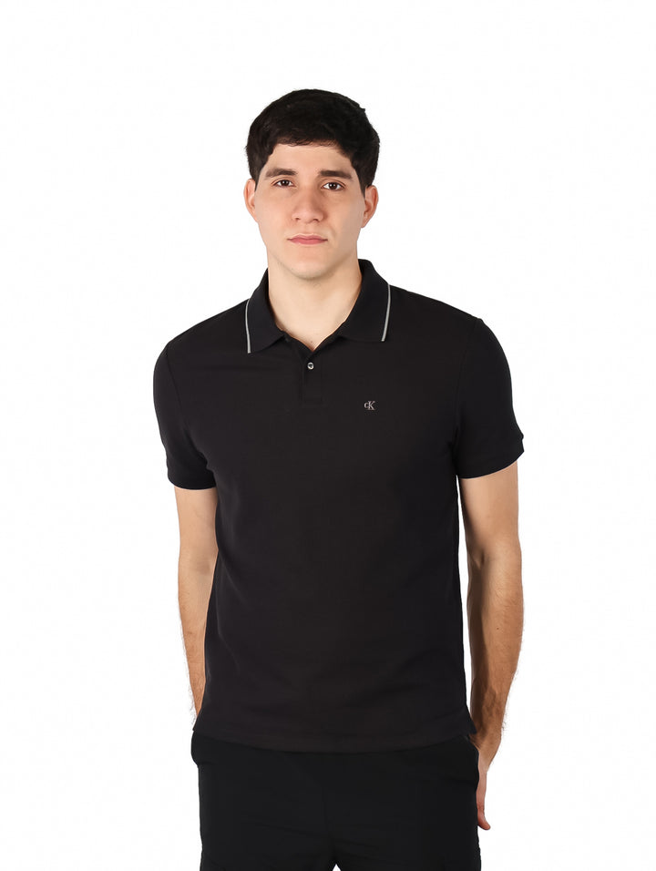 Playera Polo Calvin Klein Negro para Hombre