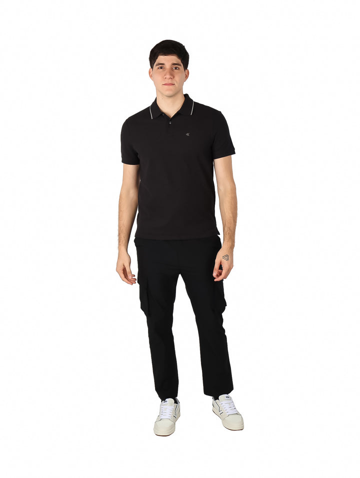 Playera Polo Calvin Klein Negro para Hombre