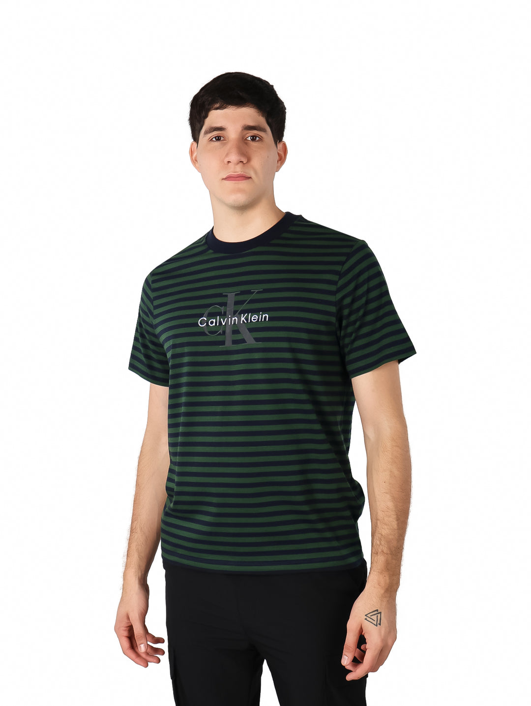 Playera Calvin Klein Verde Sycamore para Hombre