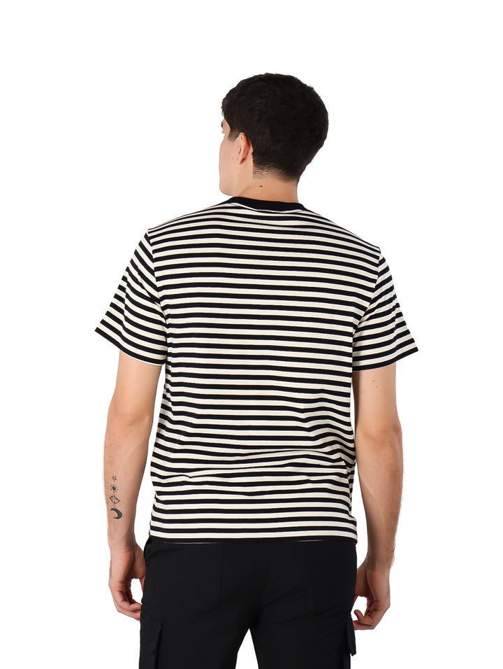 Playera Calvin Klein Negro con Rayas para Hombre
