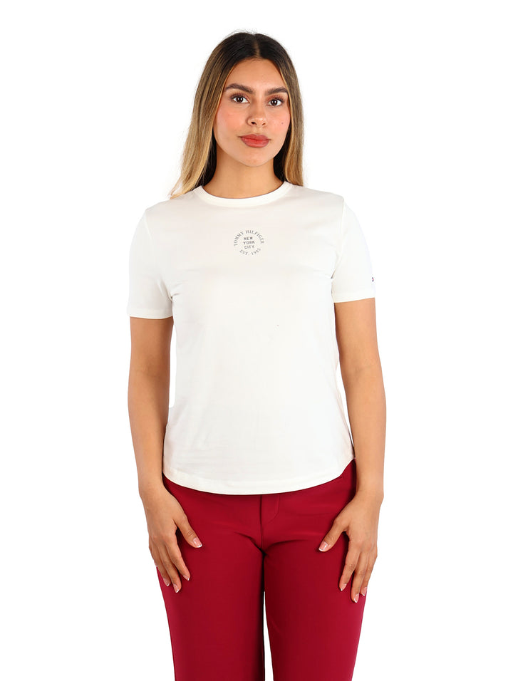 Playera Tommy Hilfiger Blanco para Mujer