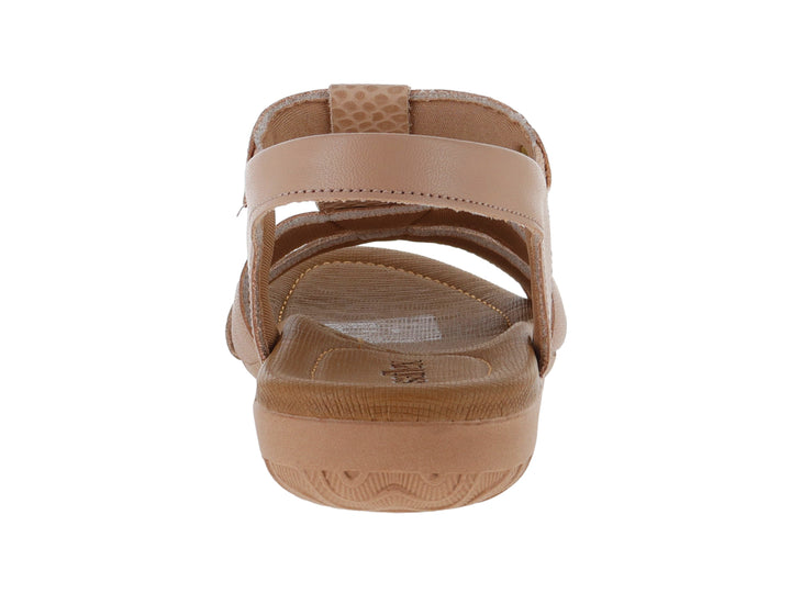 Sandalia de confort USAFLEX color nude para Mujer con correas ajustables y suela ergonómica.