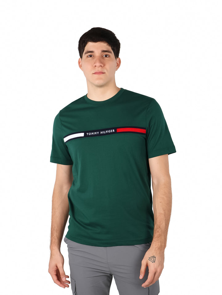 Playera Tommy Hilfiger Verde Ornamental para Hombre