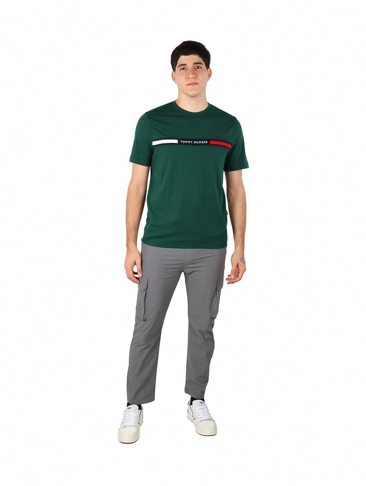 Playera Tommy Hilfiger Verde Ornamental para Hombre