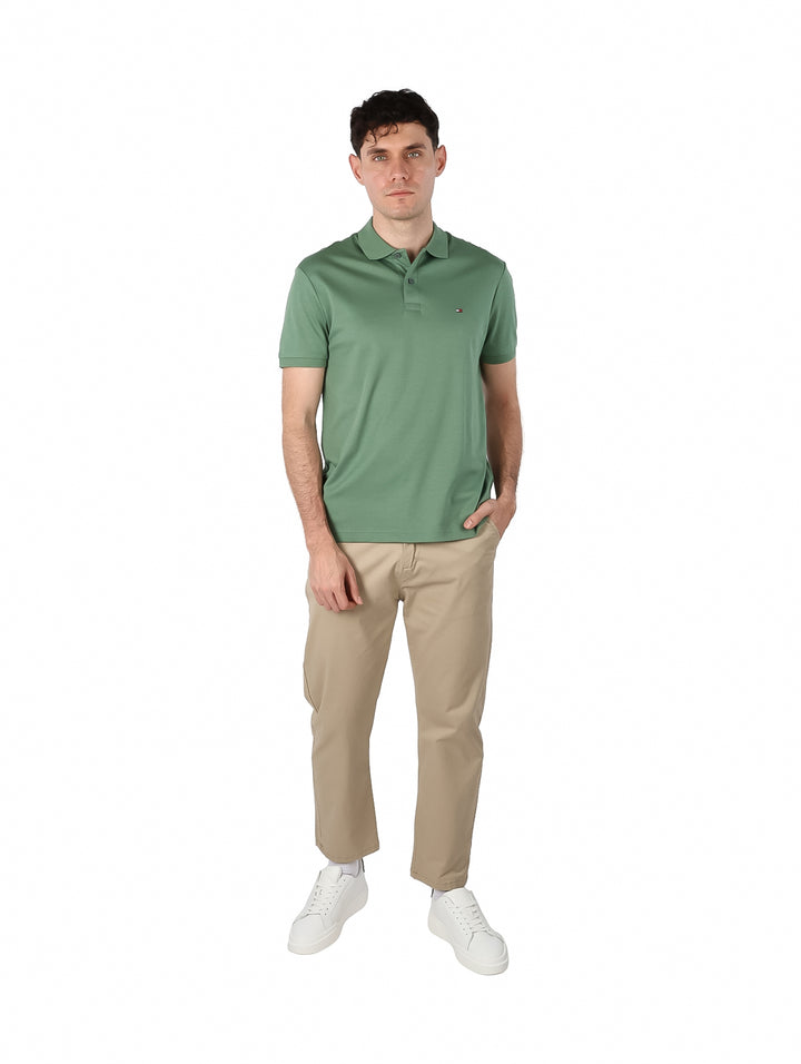 Playera Polo Tommy Hilfiger Verde Dusty Meadow para Hombre