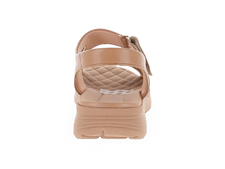 Sandalias de confort Ramarim color marrón claro con plataforma y correas ajustables.