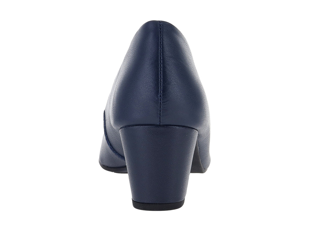 Zapato de tacón cuadrado color azul marino para Mujer de la marca Usaflex.