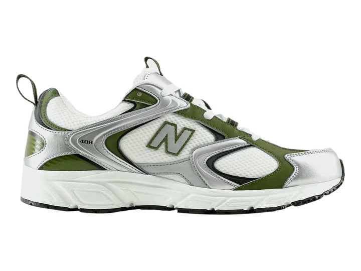 Tenis New Balance 408 Blanco y Verde para Mujer
