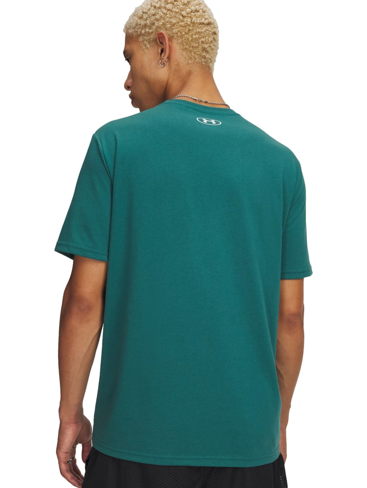 Playera Under Armour Logo Collage Verde para Hombre