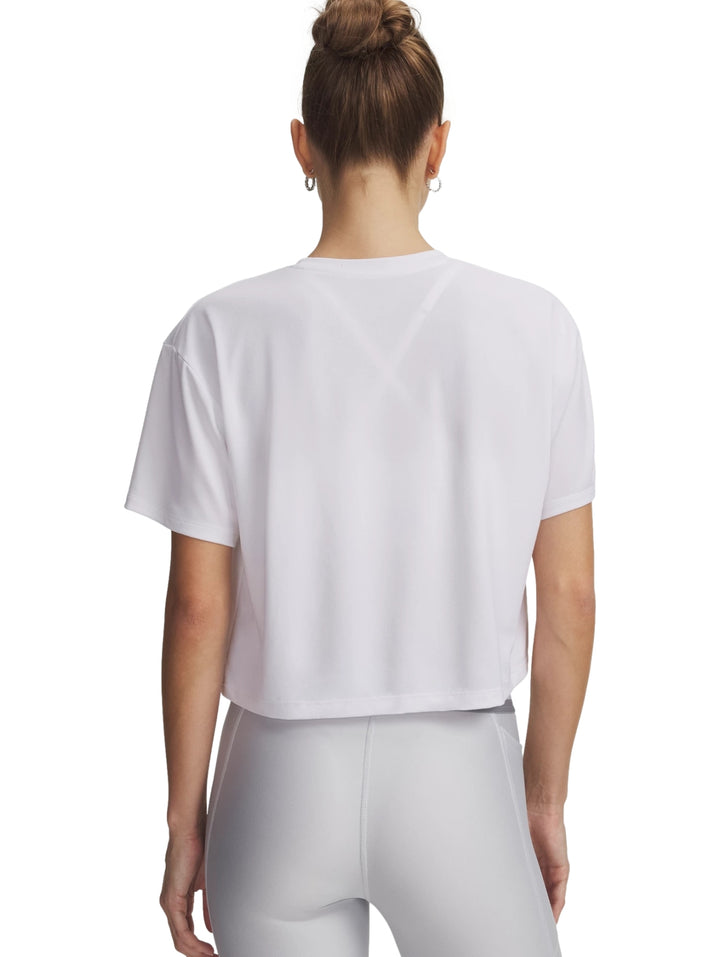 Playera Under Armour Tech Branded Crop Blanco para Mujer