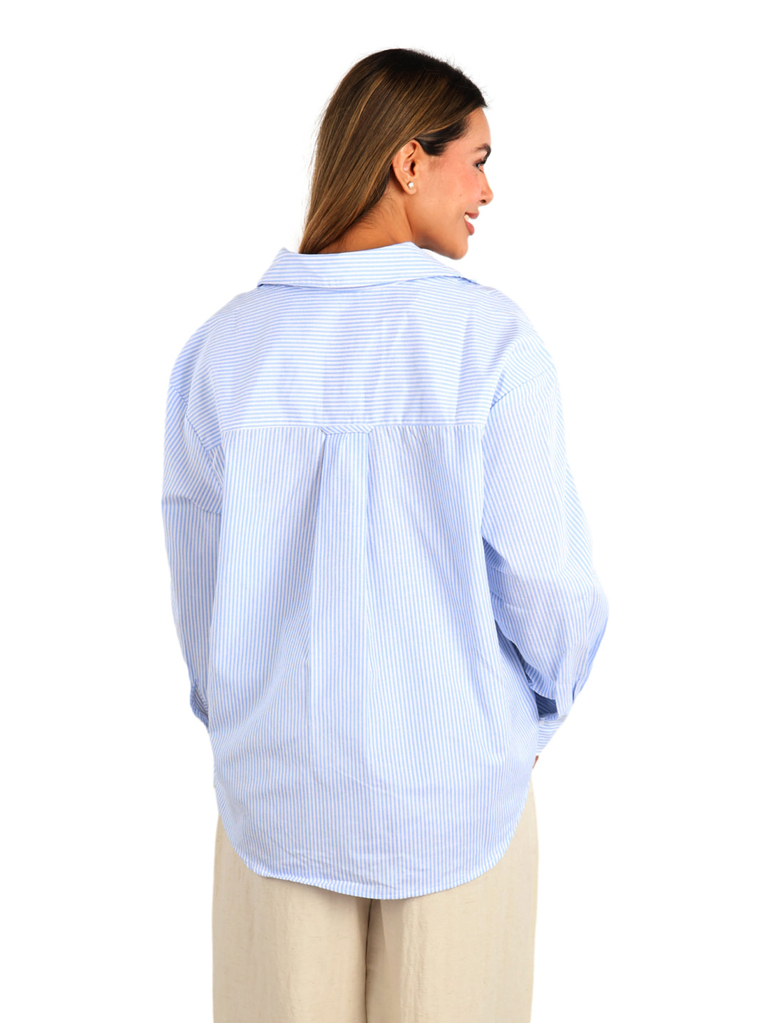 Camisa ATOK Rayas Azul para Mujer