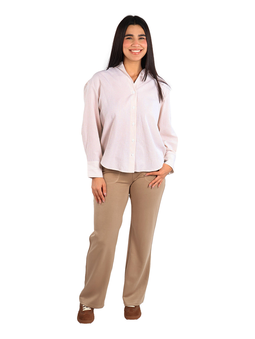 Camisa ATOK de Rayas Color Rosa para Mujer