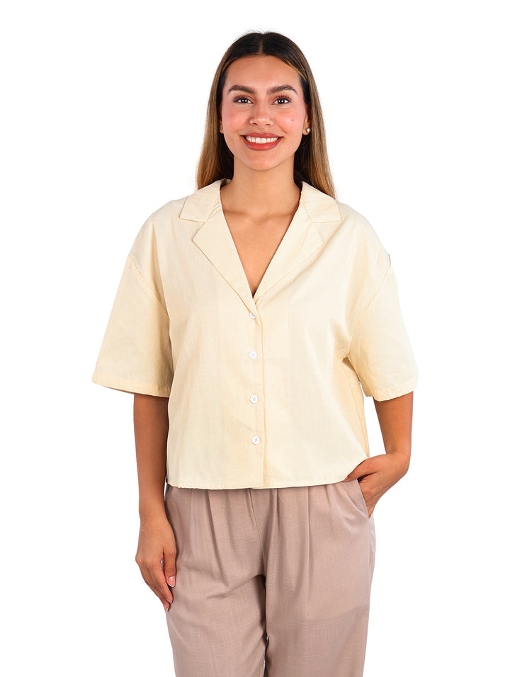 Camisa ATOK Color Apricot para Mujer