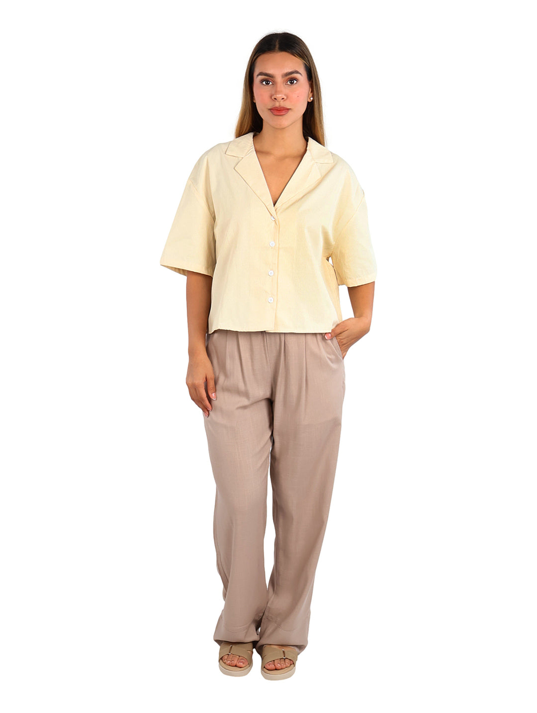 Camisa ATOK Color Apricot para Mujer