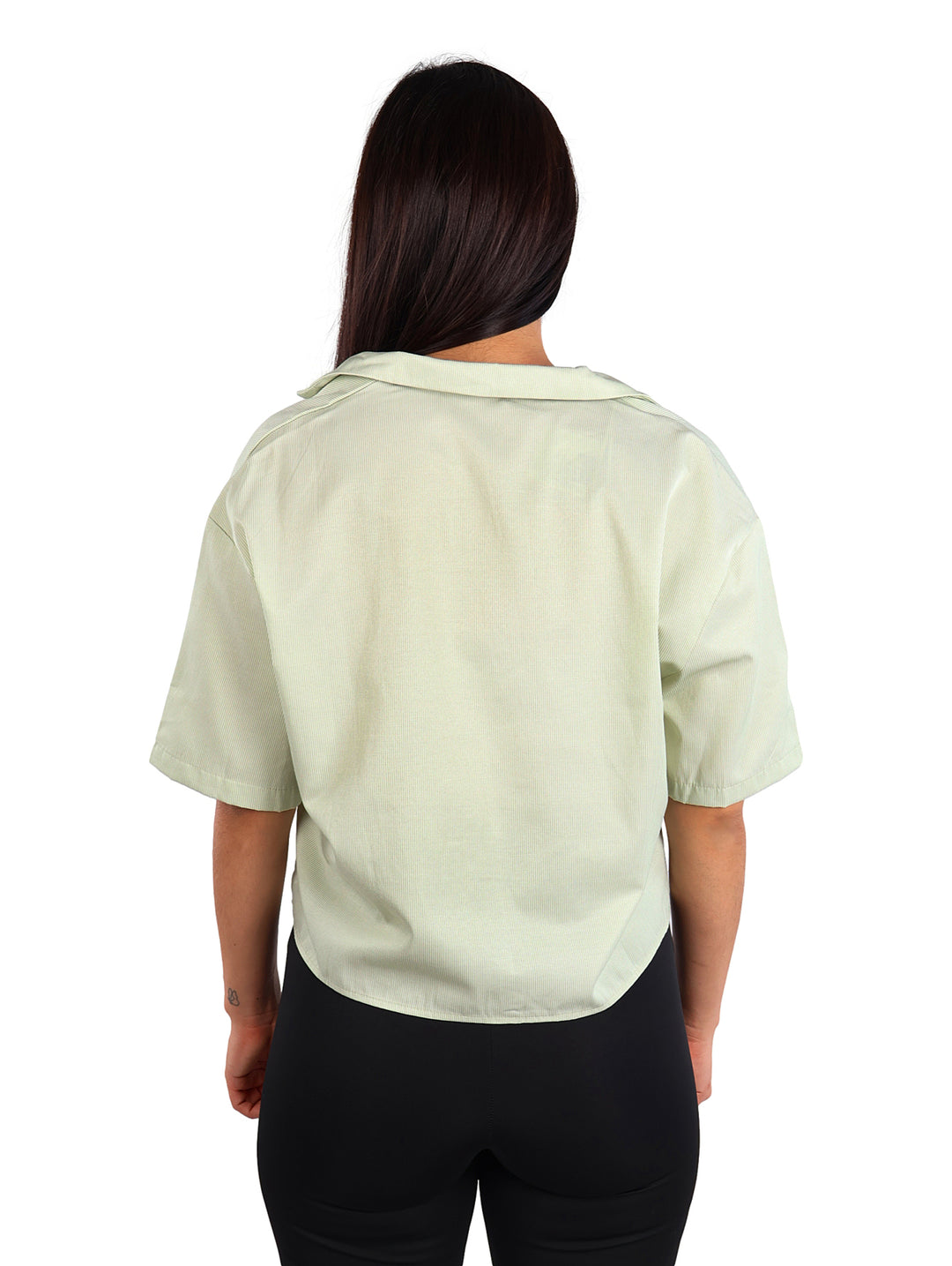 Camisa ATOK Manga Corta Verde Claro para Mujer