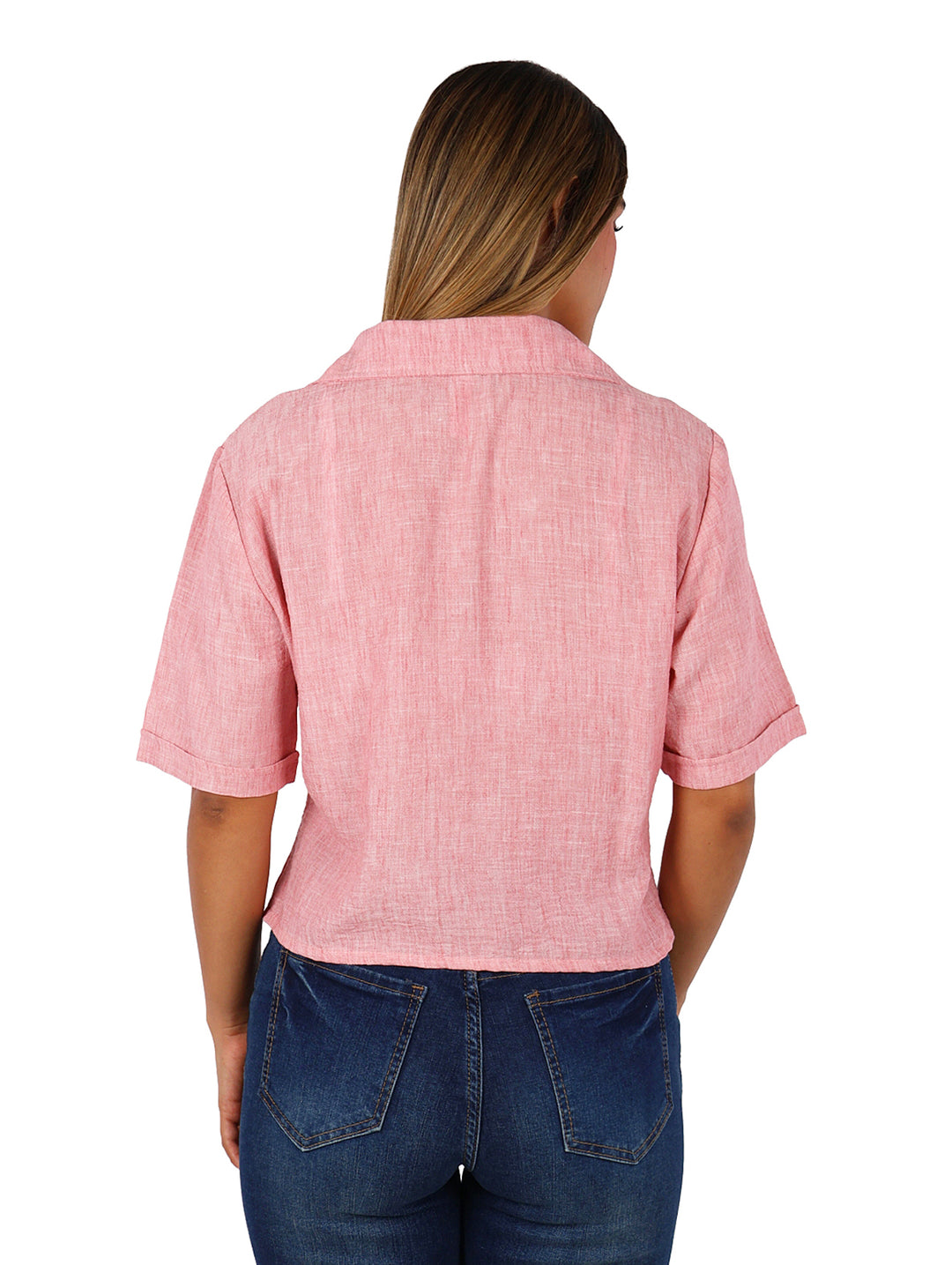 Blusa Camisera Vanidad Rosa para Mujer